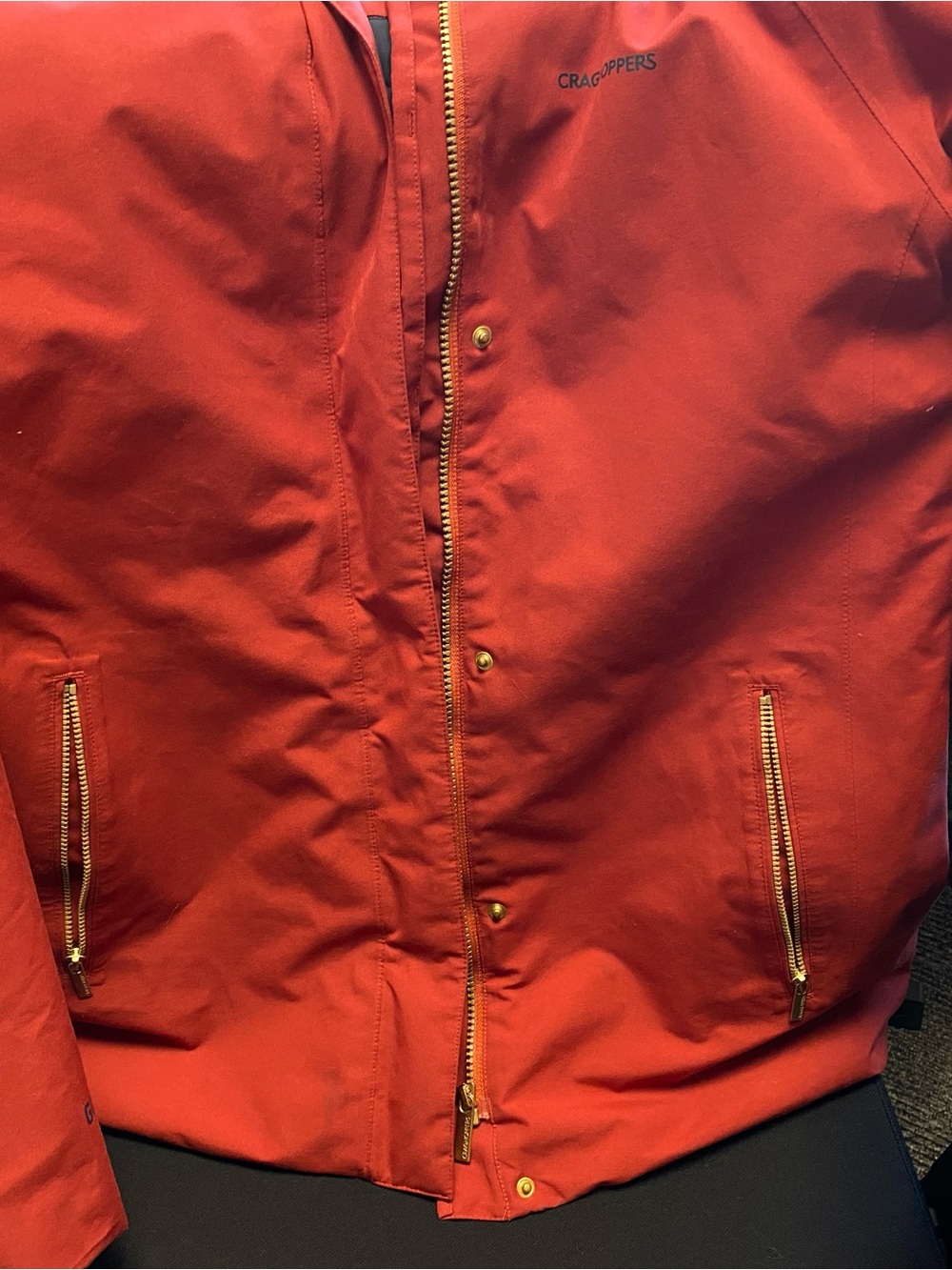 Craghoppers Agetha Red Hooded Jacket with Zip Pockets- GOR-TEX Size M - Picture 5 of 9